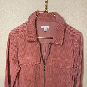 Rose Pink Topshop Corduroy Boiler Suit Jumpsuit